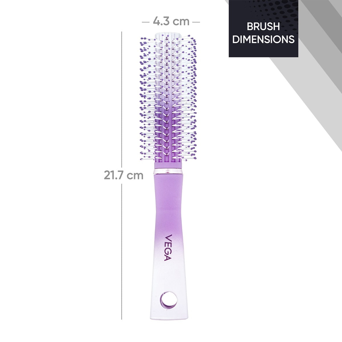 Vega Round Hair Brush - E37-RB