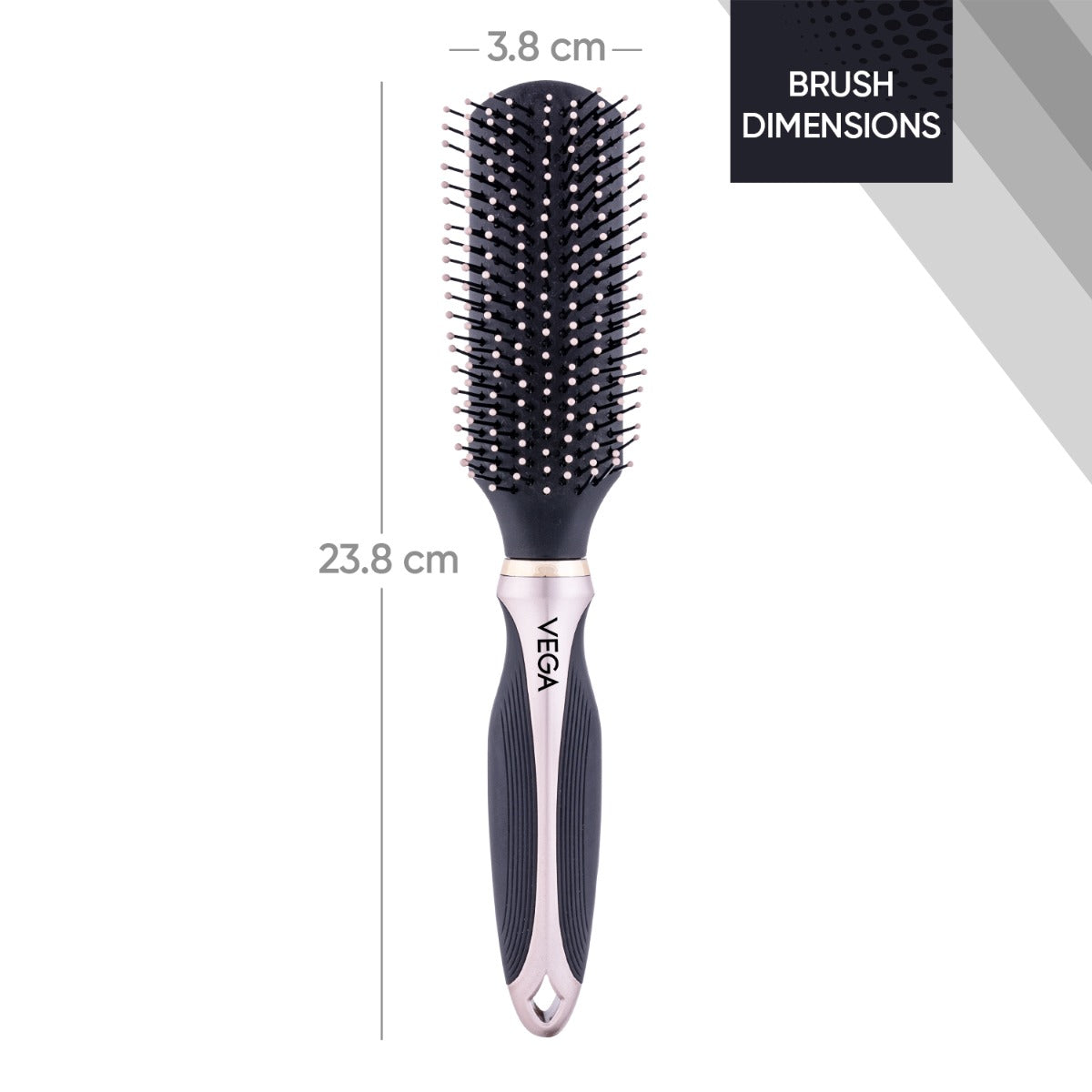 Vega Flat Hair Brush - E38-FB