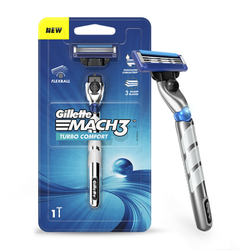 Gillette Mach3 Turbo Men’s Razor with Flexball Technology, 38g Buy at Indicrest