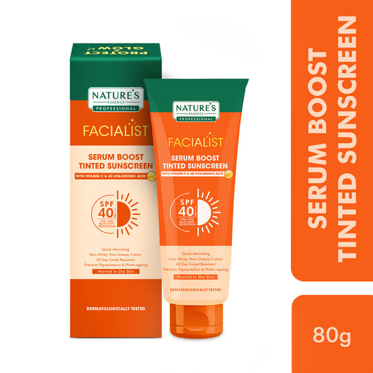 Nature's Essence Professional Serum Boost Tinted Sunscreen SPF 40 PA+++, 80g Buy at Indicrest