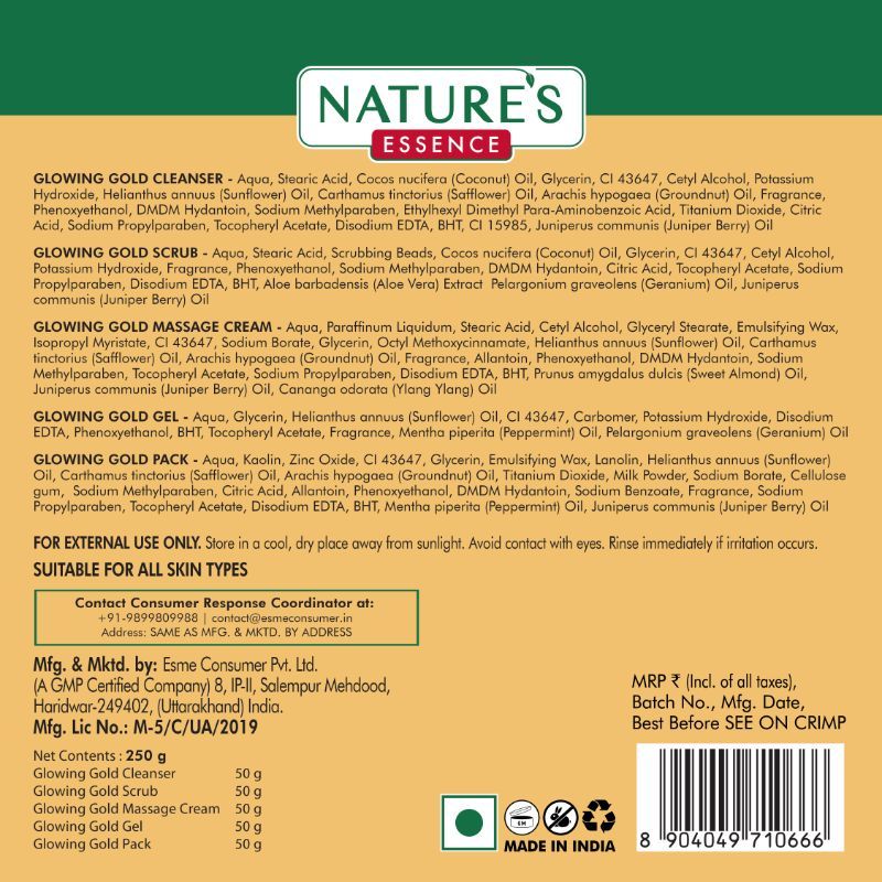 Nature's Essence Professional Advanced Gold Facial Kit, 250g Buy at Indicrest Image 7