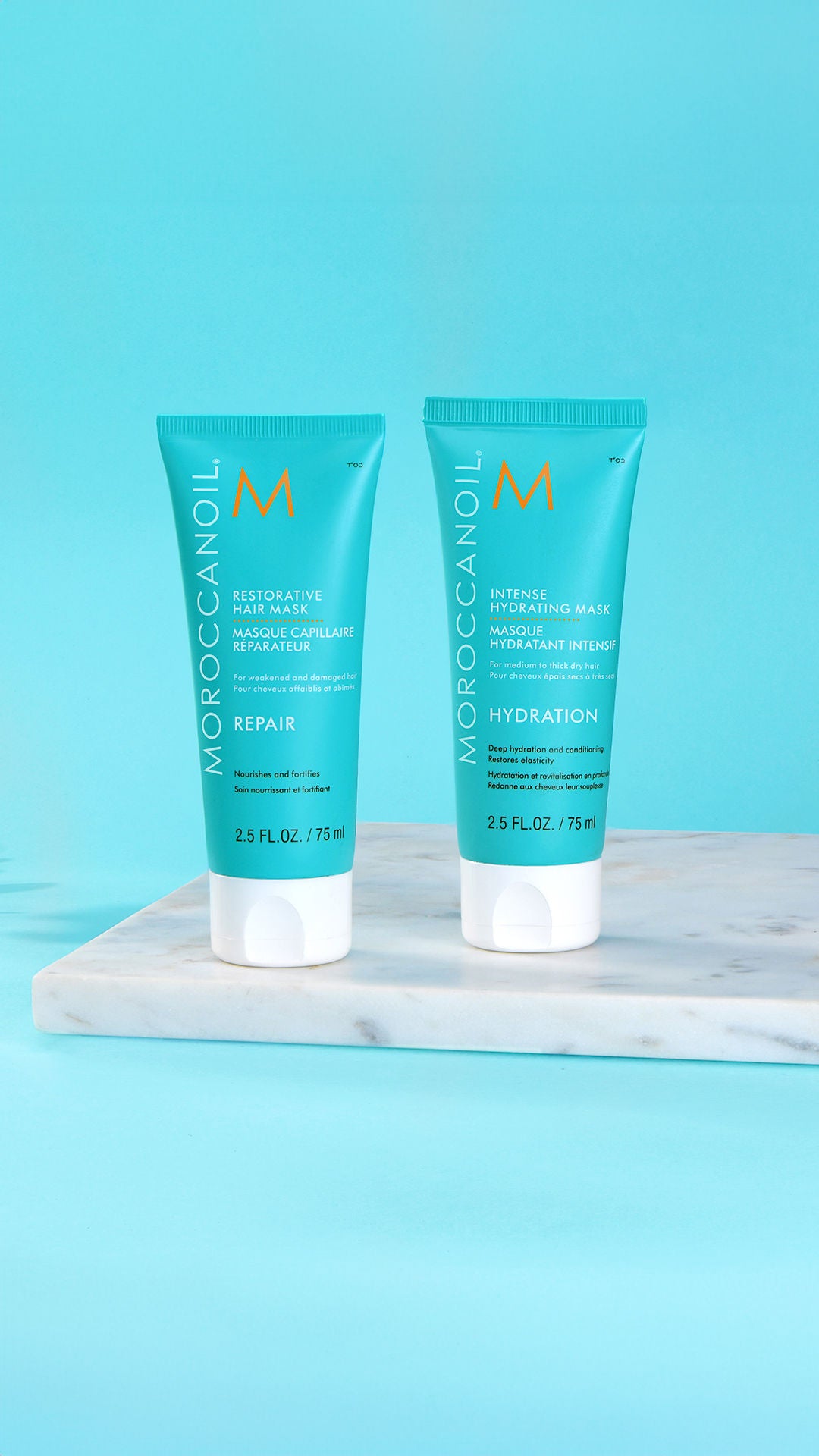 Moroccanoil Intense Hydrating Mask | Argan Oil Deep Conditioner for Dry, Thick Hair Restores Shine, 75ml