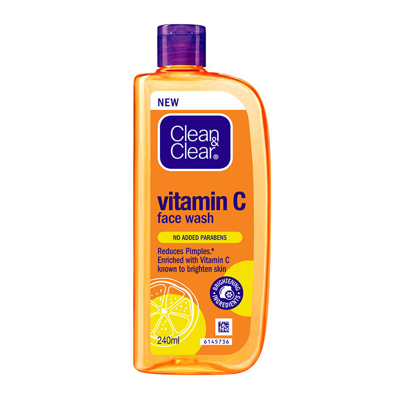 Clean & Clear Vitamin C Face Wash - Gentle Brightening & Hydrating Cleanser Reduces Acne In 7 Days, 240ml Buy at Indicrest Image 6