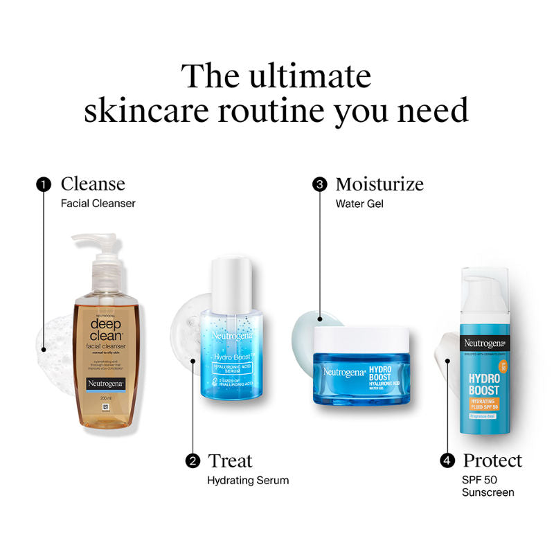 Neutrogena Deep Clean Facial Cleanser Face Wash for Normal to Oily Skin, 200ml