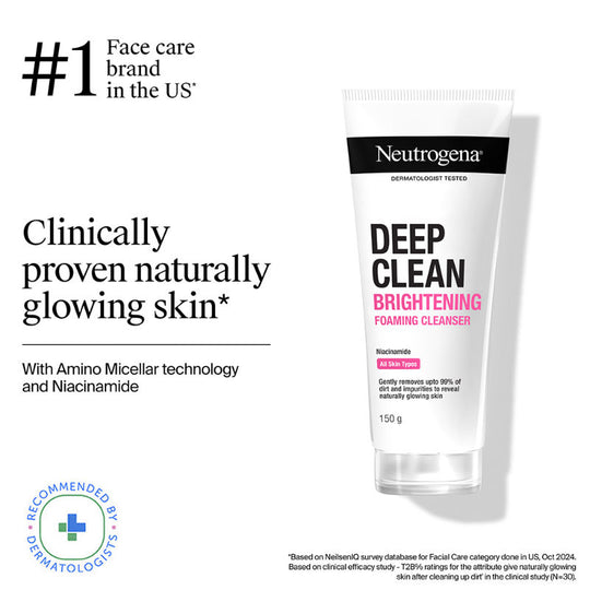 Neutrogena Deep Clean Brightening Foaming Cleanser, 150g