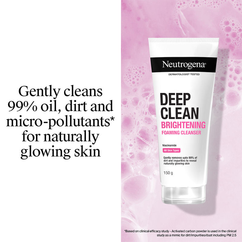 Neutrogena Deep Clean Brightening Foaming Cleanser, 150g