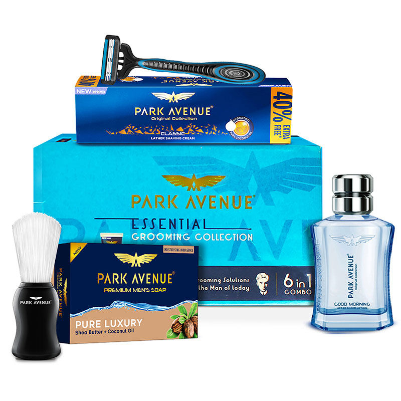 Park Avenue Essential Grooming Kit 7 in 1 Combo, 209g+85ml
