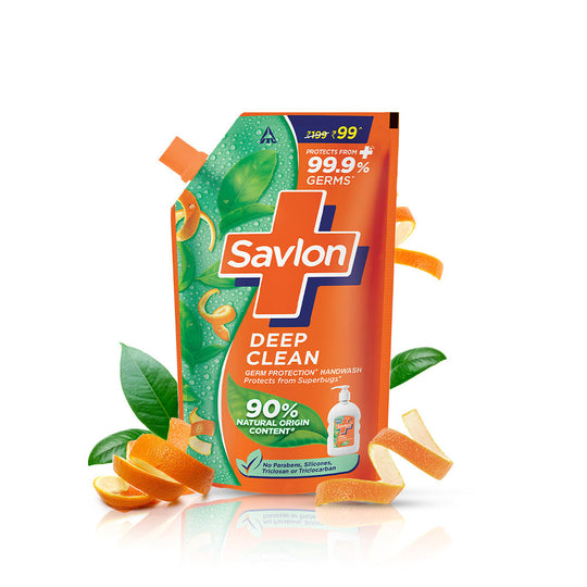 Savlon Deep Clean Germ Protection Liquid Handwash Refill Pouch, 625ml Buy at Indicrest