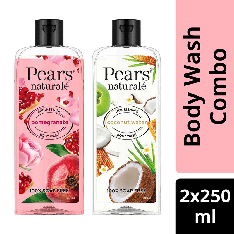 Pears Naturale Brightening Pomegranate + Nourishing Coconut Water Bodywash Combo Buy at Indicrest