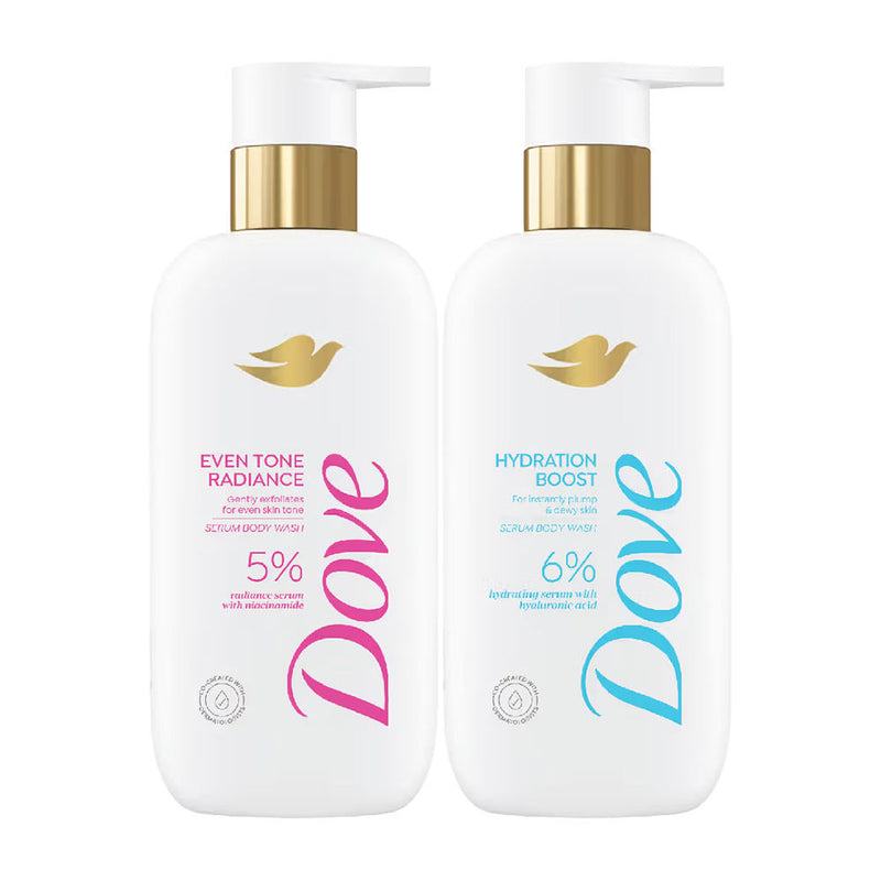 Dove Niacinamide Body Wash + Dove Hyaluronic Acid Body Wash Combo, 2 pieces Buy at Indicrest