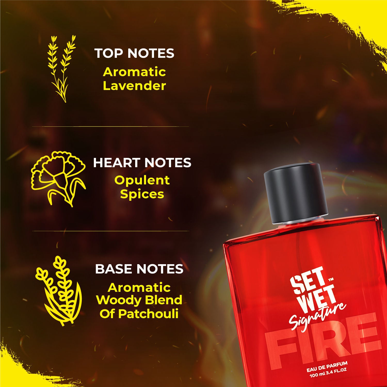 Set Wet Signature Fire Eau de Parfum For Him, 100ml Buy at Indicrest Image 3
