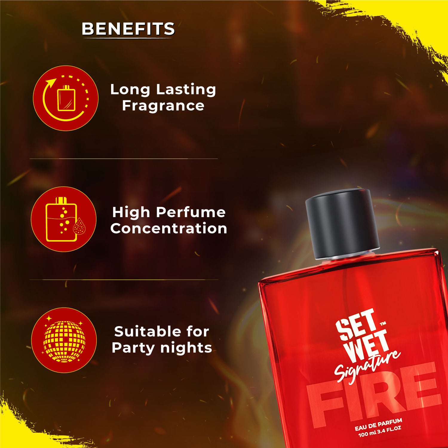 Set Wet Signature Fire Eau de Parfum For Him, 100ml Buy at Indicrest Image 4