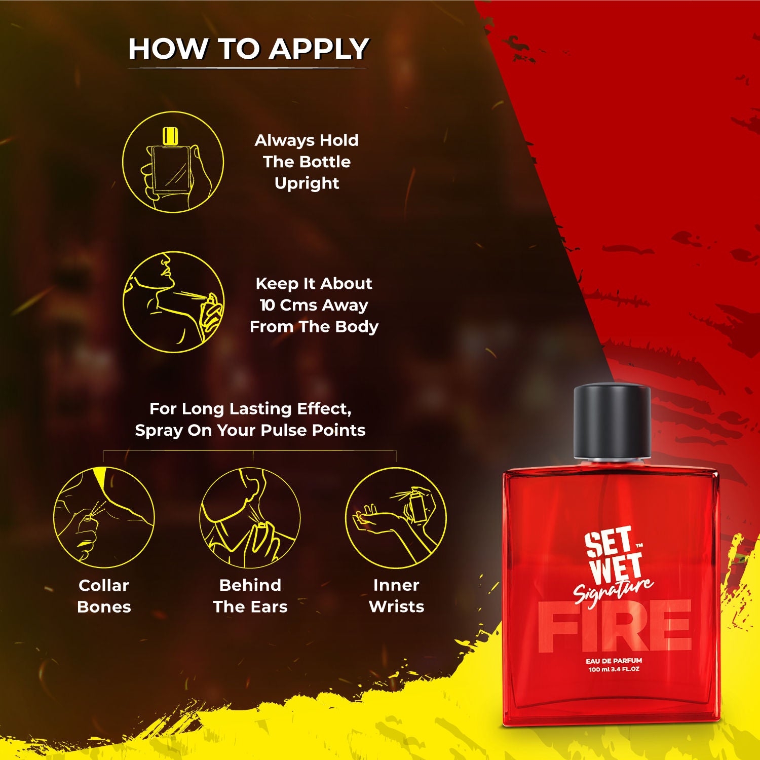 Set Wet Signature Fire Eau de Parfum For Him, 100ml Buy at Indicrest Image 5