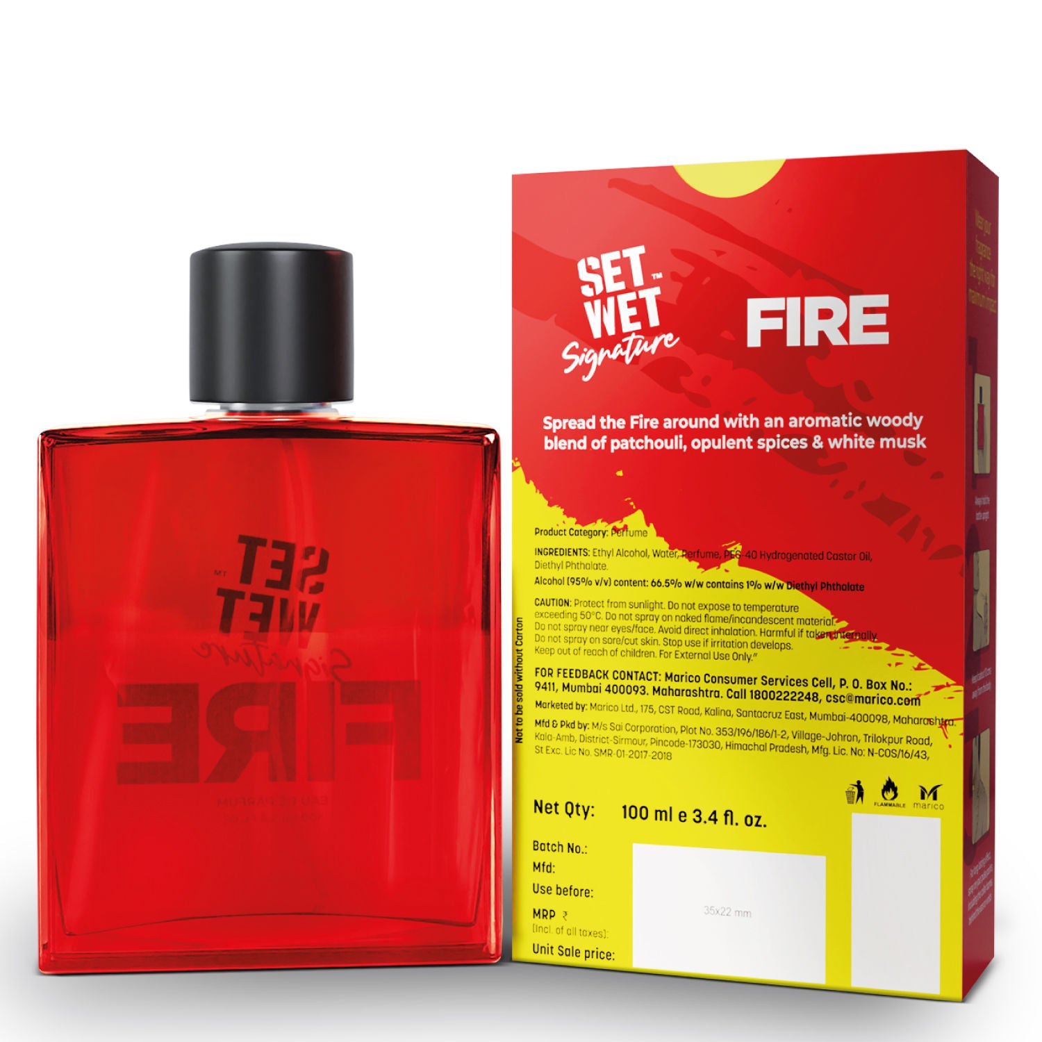 Set Wet Signature Fire Eau de Parfum For Him, 100ml Buy at Indicrest Image 7