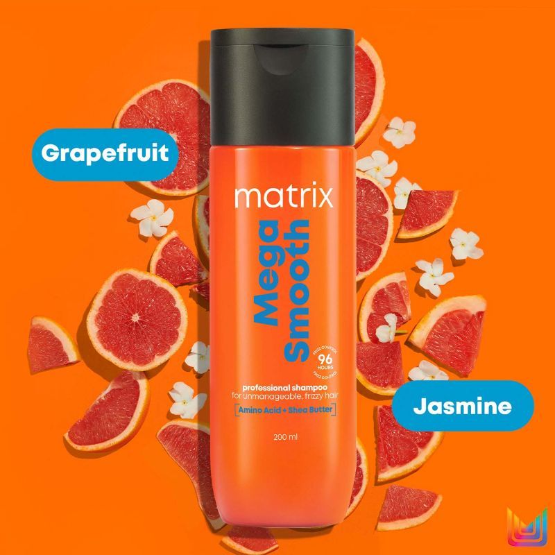 Matrix Mega Smooth Shampoo Conditioner Combo For Frizzy Hair with Free Limited Edition Heart Bag, 320g Buy at Indicrest Image 8