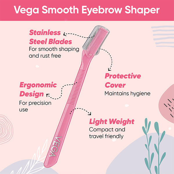 Vega Eyebrow Shaper Set (Set of 3 Tools) - ESS-01