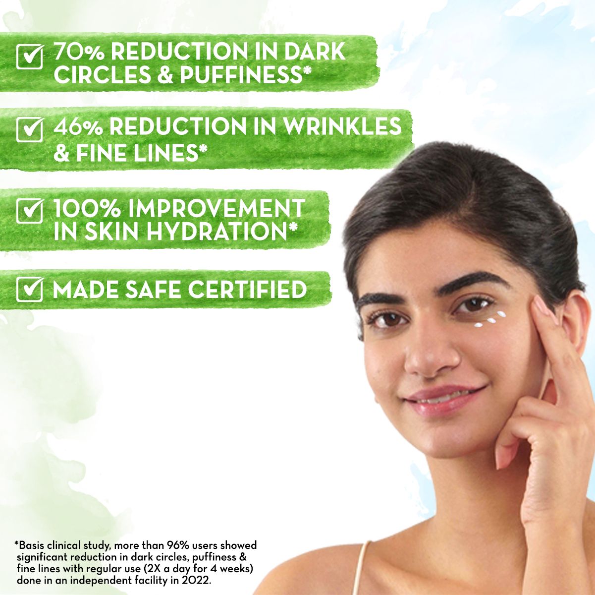 Mamaearth Vitamin C Daily Glow Under Eye Cream with Vitamin C & Turmeric for Dark Circle Reduction, 20g - Image 4 - Buy from Indicrest