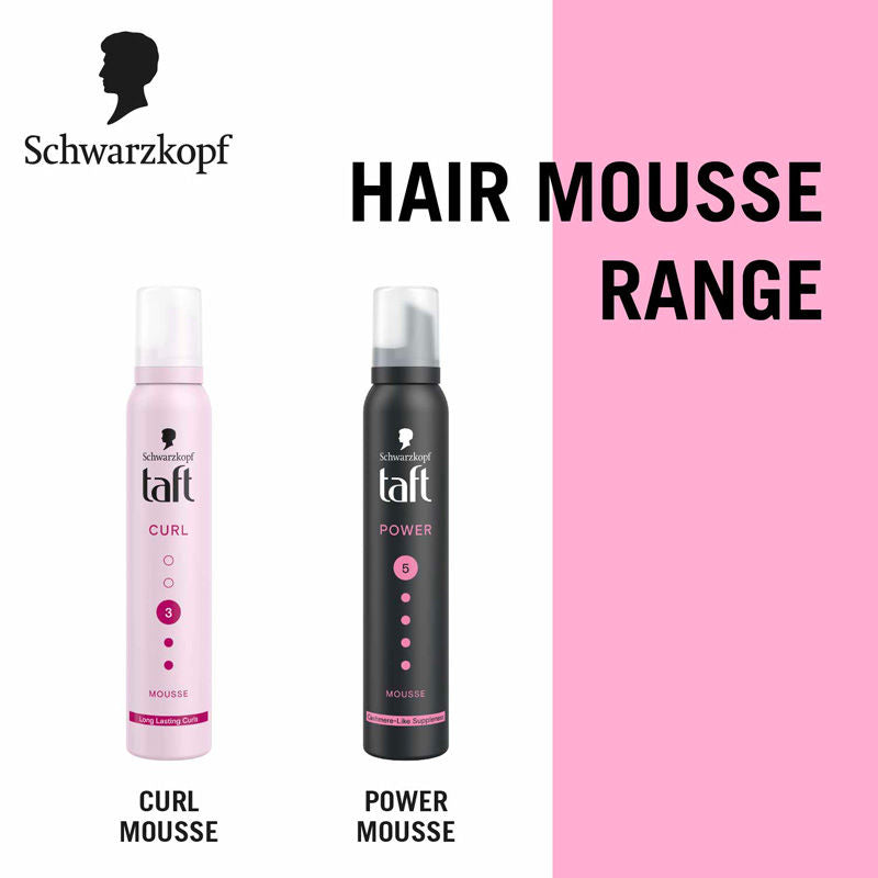 Schwarzkopf TAFT Curl Hold 3 Hair Mousse For Long Lasting Curls Weather-Proof Formula, 200ml Buy at Indicrest Image 6