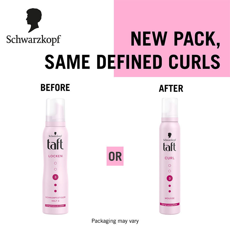 Schwarzkopf TAFT Curl Hold 3 Hair Mousse For Long Lasting Curls Weather-Proof Formula, 200ml Buy at Indicrest Image 9