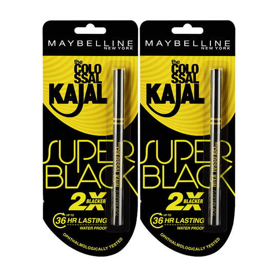 Maybelline New York Colossal Kajal Super Black Combo, 2 pieces Buy at Indicrest