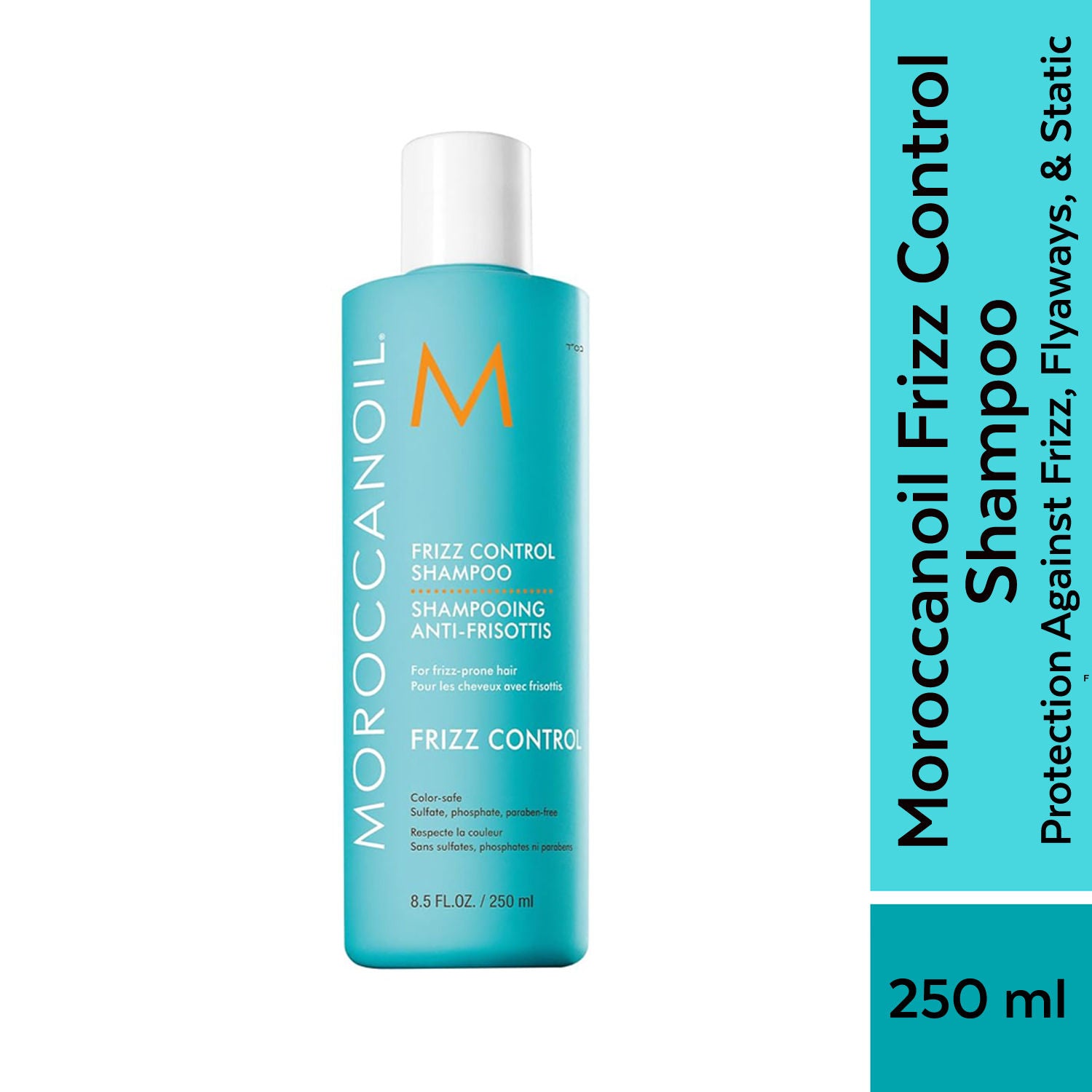 Moroccanoil Frizz Control Shampoo | Argan Oil | Anti-Frizz, Smoothens Hair & Reduces Frizz All Hair, 250ml, Buy from Indicrest