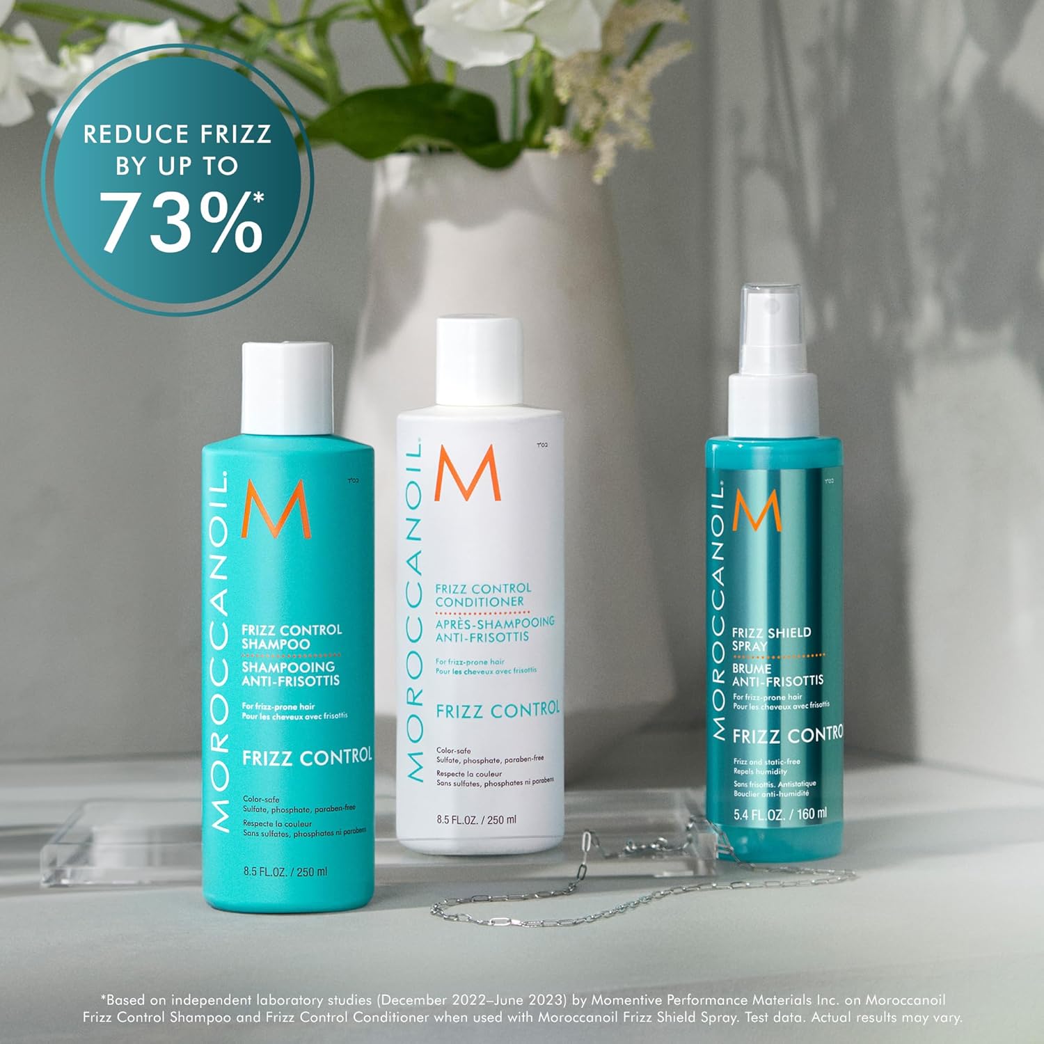 Moroccanoil Frizz Control Shampoo | Argan Oil | Anti-Frizz, Smoothens Hair & Reduces Frizz All Hair, 250ml