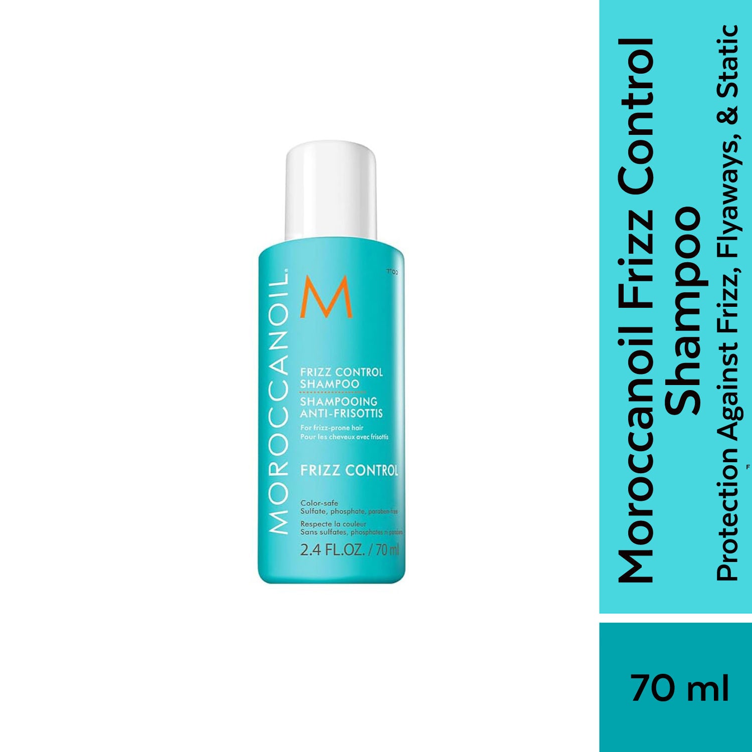 Moroccanoil Frizz Control Shampoo | Argan Oil | Anti-Frizz, Smoothens Hair & Reduces Frizz All Hair, 70ml, Buy from Indicrest