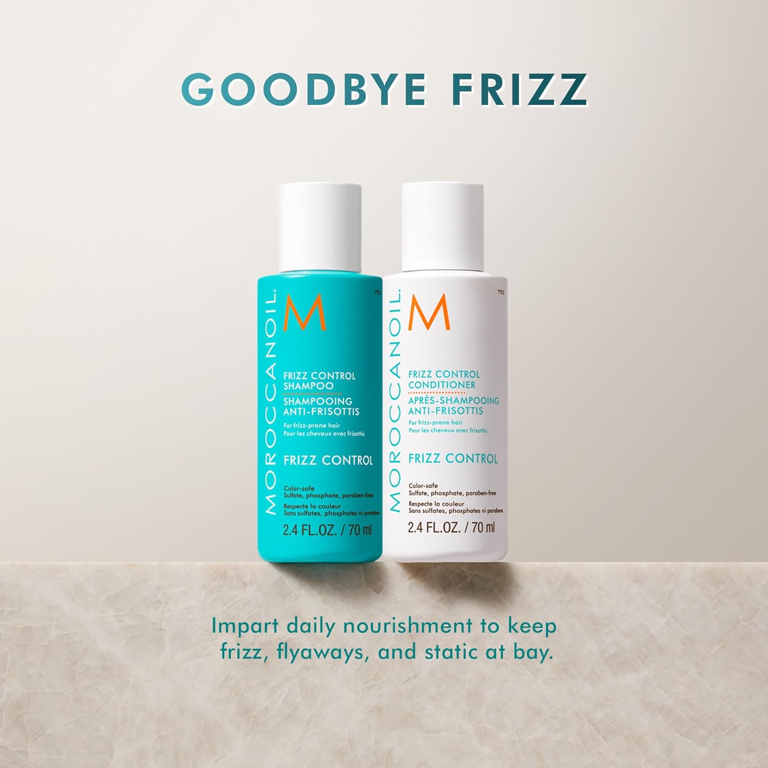 Moroccanoil Frizz Control Conditioner | Argan Oil | Anti-Frizz, Humidity Defense & Shine for All Hair, 70ml