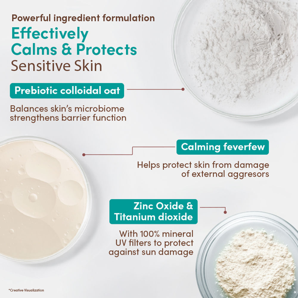 Aveeno Calm + Restore Tinted Moisturizer Sunscreen SPF30 Dry Sensitive Skin Dermat Recommended, 50ml