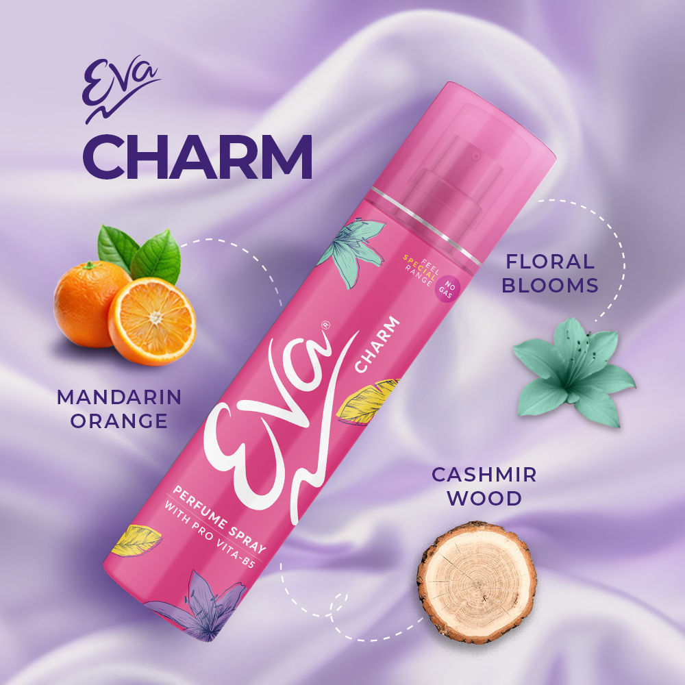 Eva Charm No Gas Orange & Cashmirwood Perfume Spray For Women Combo, 120ml Buy at Indicrest Image 4