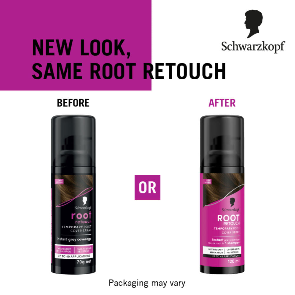 Schwarzkopf Root Retouch Instant Grey Hair Concealer Spray, Sweat & Rain Resistant - Dark Brown, 120ml Buy at Indicrest Image 8