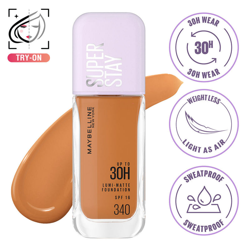 Maybelline New York Super Stay Lumi Matte Liquid Foundation, 340, 30 HR, 1 piece Buy at Indicrest