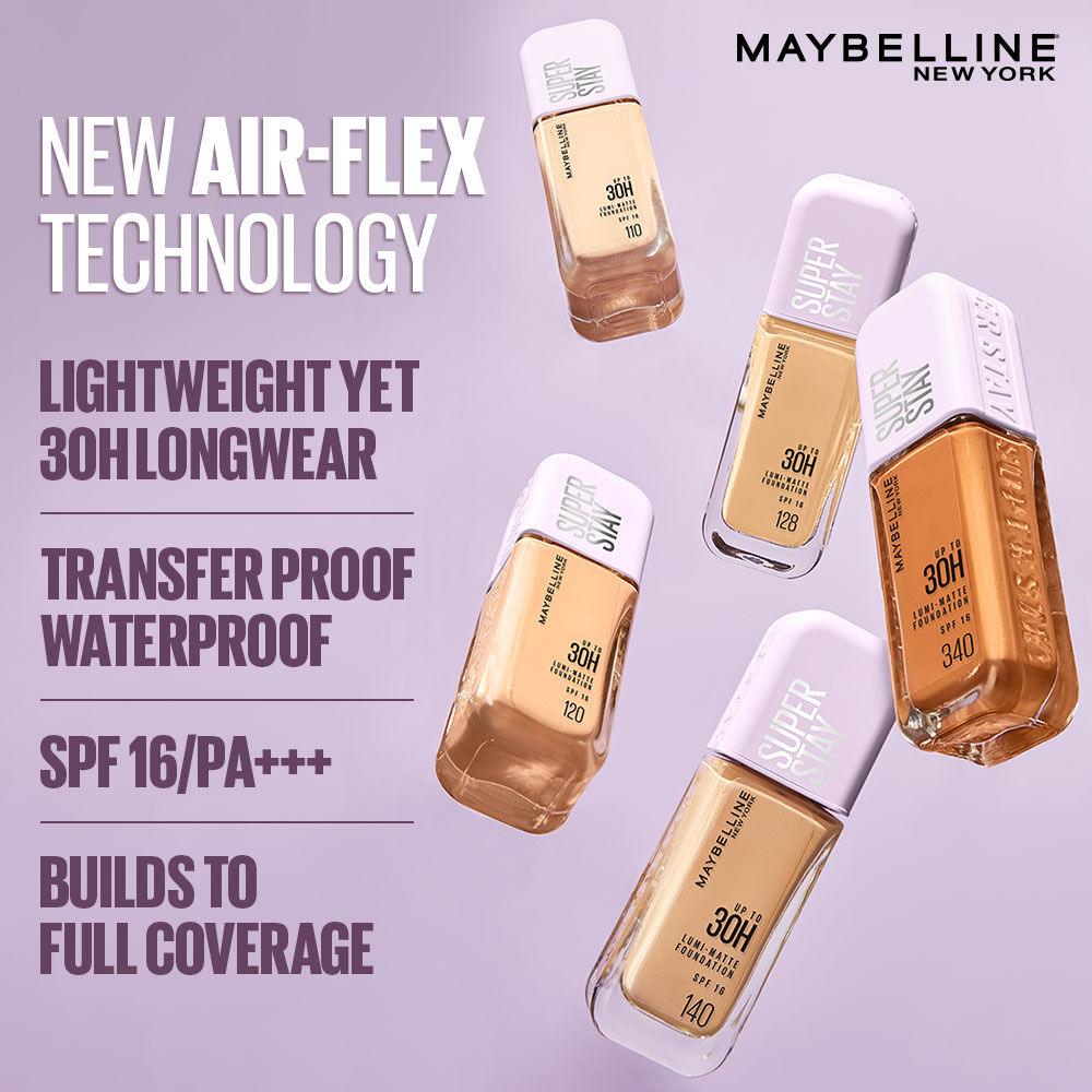 Maybelline New York Super Stay Lumi Matte Liquid Foundation, 340, 30 HR, 1 piece Buy at Indicrest Image 4