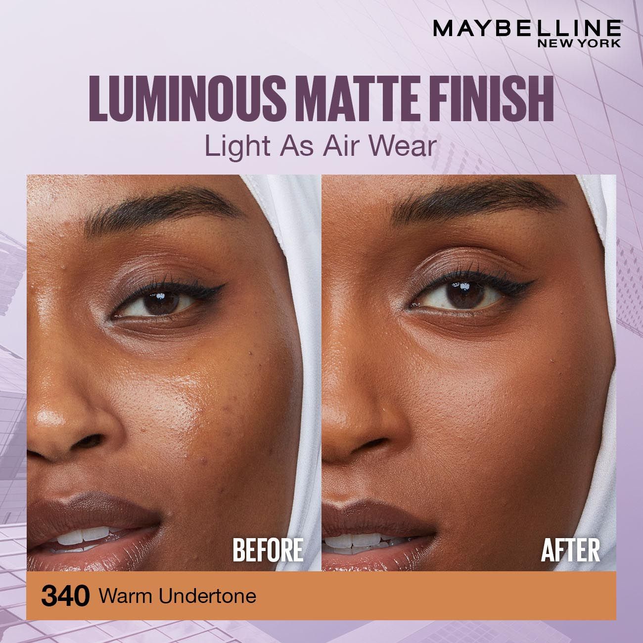 Maybelline New York Super Stay Lumi Matte Liquid Foundation, 340, 30 HR, 1 piece Buy at Indicrest Image 5
