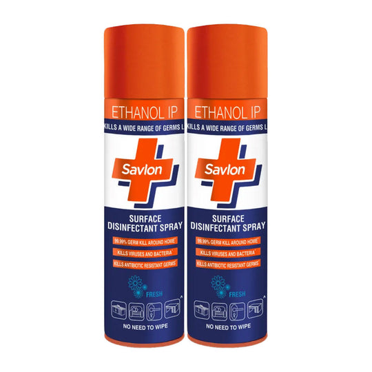 Savlon Surface Disinfectant Spray Sanitizer, Germ Protection On Hard & Soft Surfaces Combo, 2 pieces Buy at Indicrest
