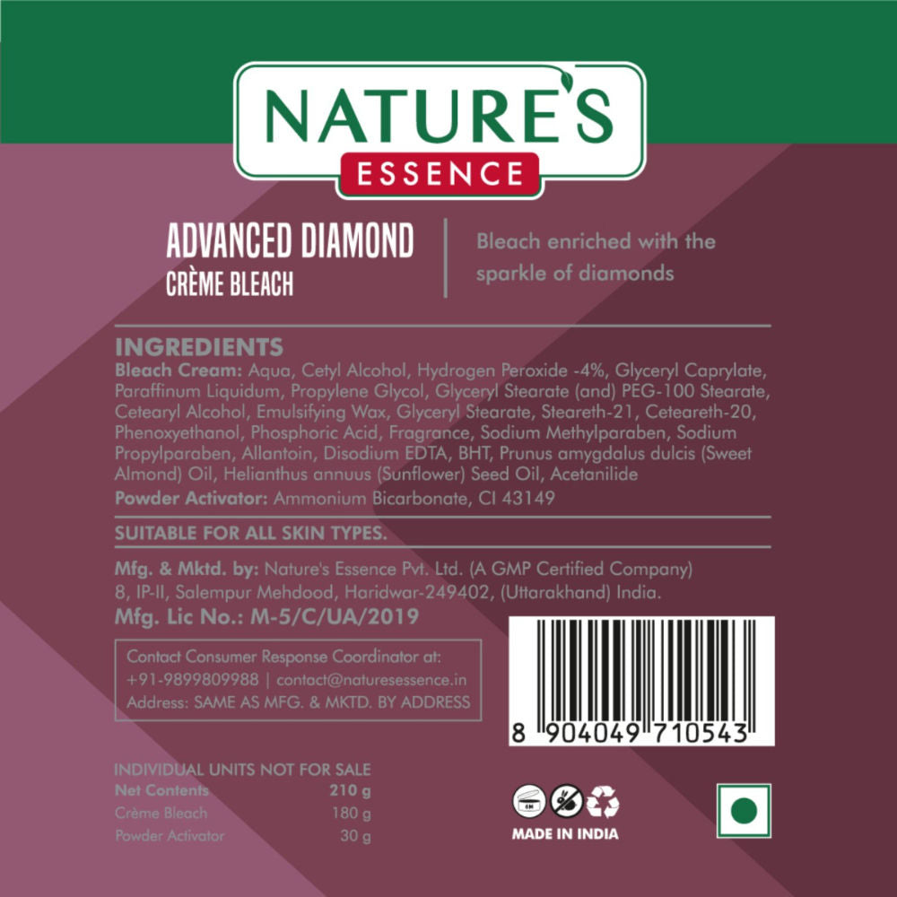 Nature's Essence Advanced Diamond Creme Bleach, 210g Buy at Indicrest Image 8