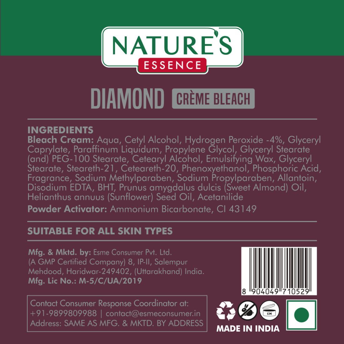 Nature's Essence Diamond Creme Bleach, 21g Buy at Indicrest Image 5