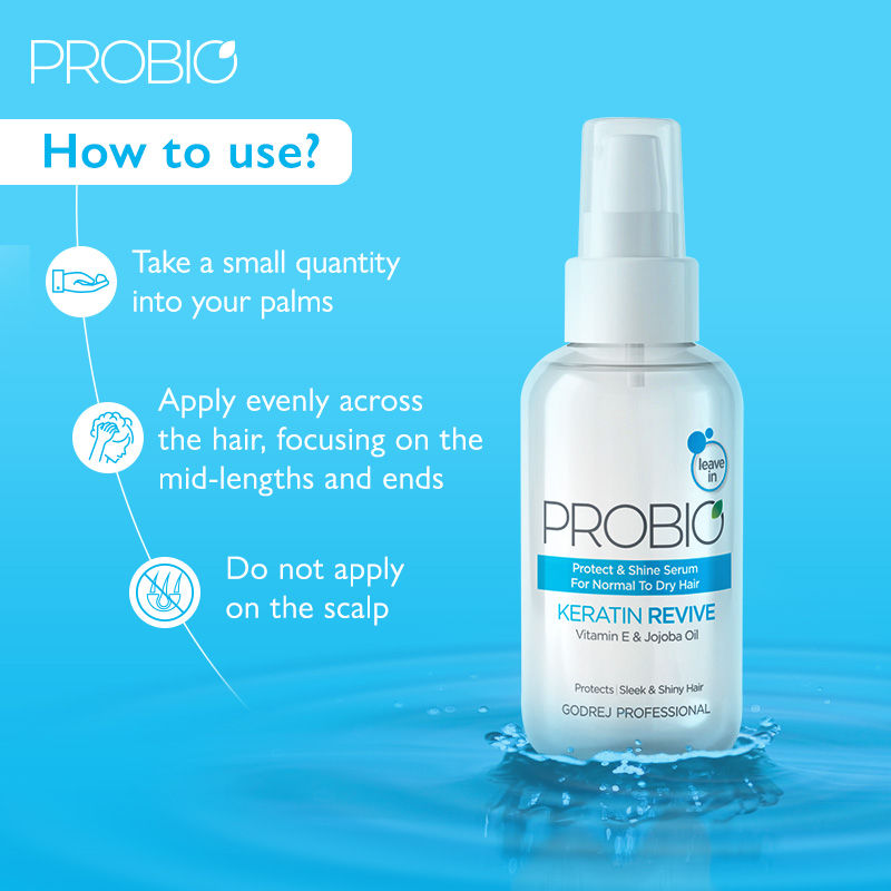 Godrej Professional Probio Keratin Revive Shine Hair Serum, 110ml