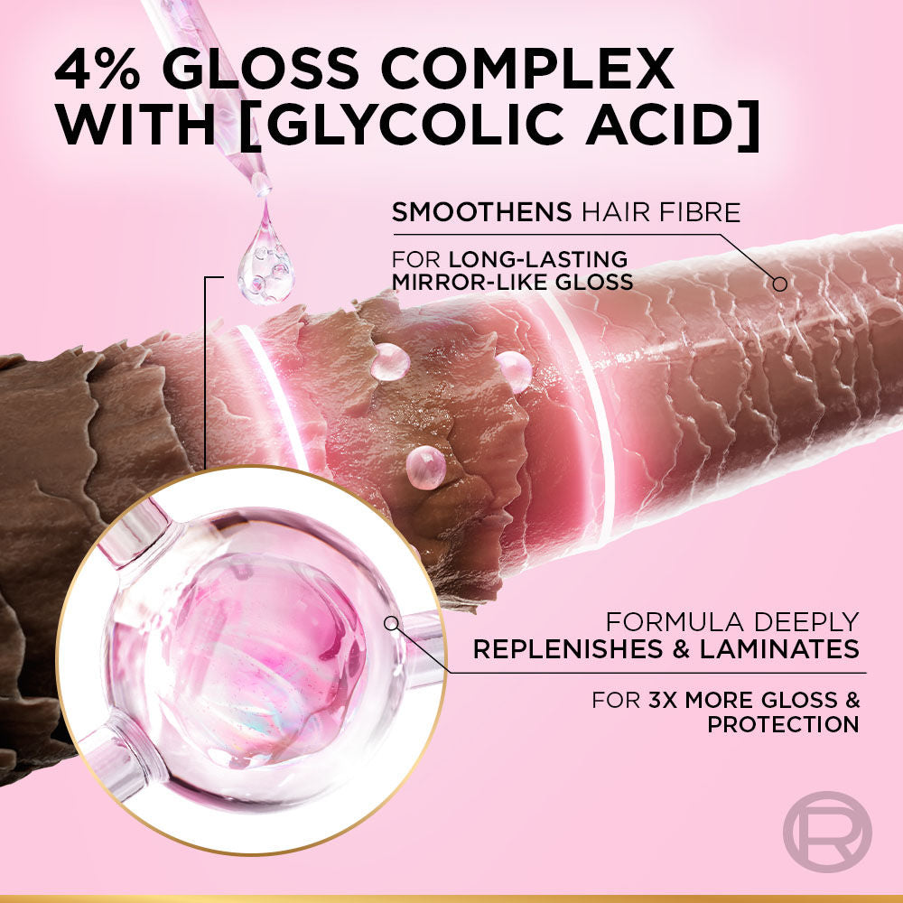 L'Oreal Paris Glycolic Gloss Shine Sealing Conditioner, 175ml Buy at Indicrest Image 3