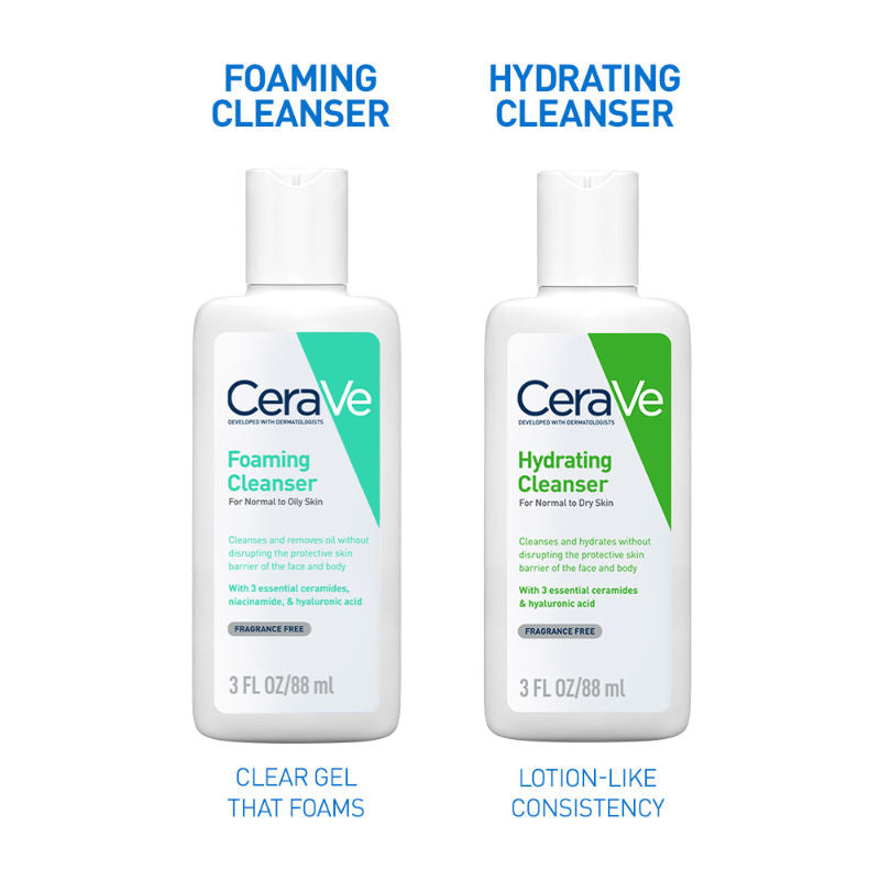CeraVe Foaming Cleanser Face Wash For Oily Skin with Hyaluronic Acid, Ceramides & Niacinamide, 88ml Buy at Indicrest Image 10