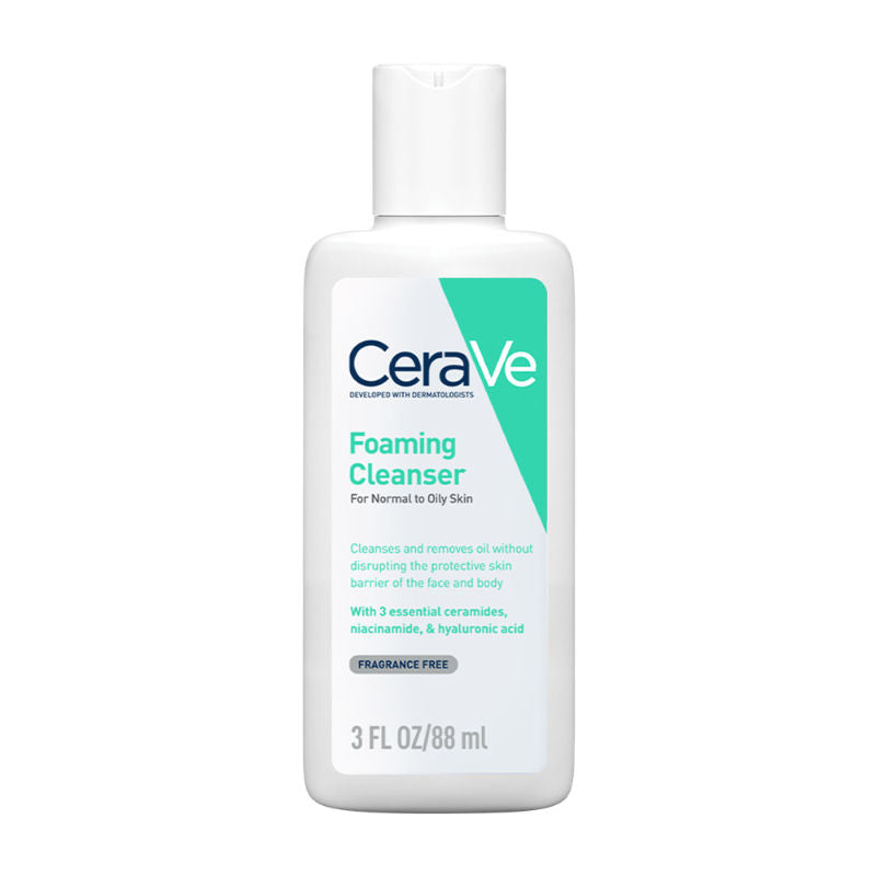 CeraVe Foaming Cleanser Face Wash For Oily Skin with Hyaluronic Acid, Ceramides & Niacinamide, 88ml Buy at Indicrest Image 12
