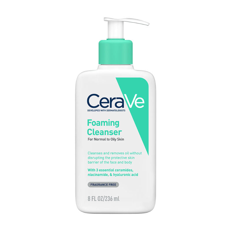 CeraVe Foaming Cleanser Face Wash For Oily Skin with Hyaluronic Acid, Ceramides & Niacinamide, 236ml Buy at Indicrest Image 12
