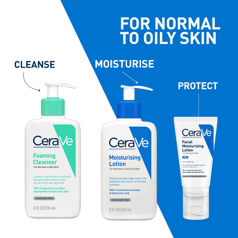 CeraVe Foaming Cleanser Face Wash For Oily Skin with Hyaluronic Acid, Ceramides & Niacinamide, 236ml Buy at Indicrest Image 5