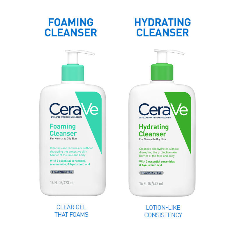 CeraVe Foaming Cleanser Face Wash For Oily Skin with Ceramides, Dermatologist Recommended, 473ml Buy at Indicrest Image 9