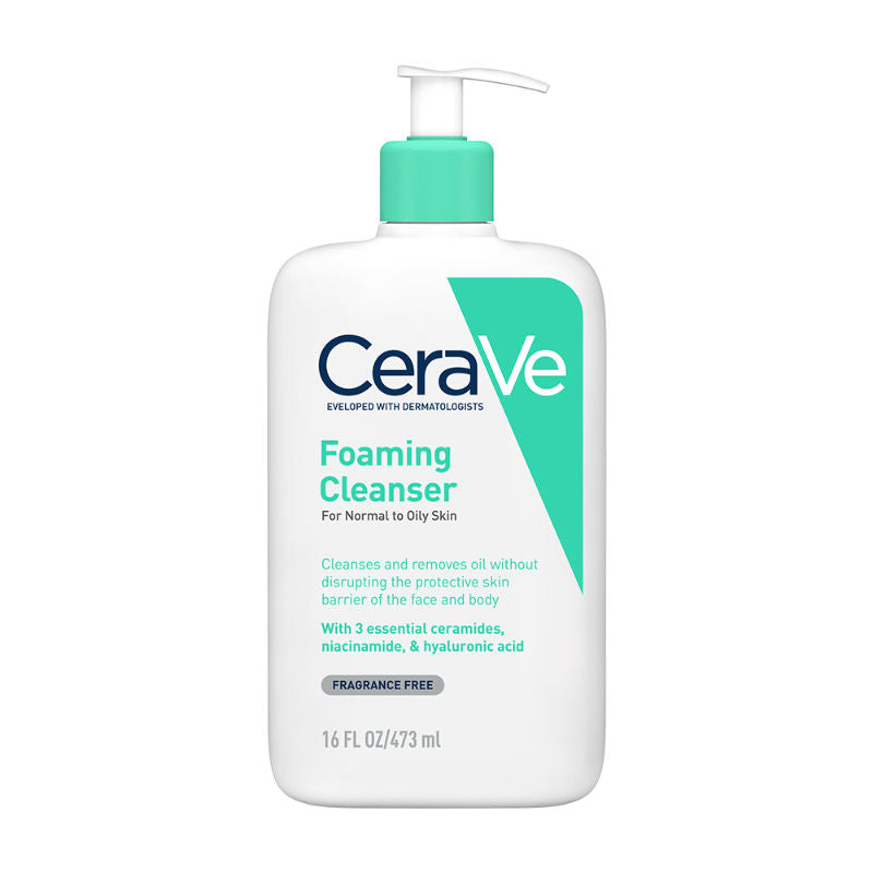 CeraVe Foaming Cleanser Face Wash For Oily Skin with Ceramides, Dermatologist Recommended, 473ml Buy at Indicrest Image 10