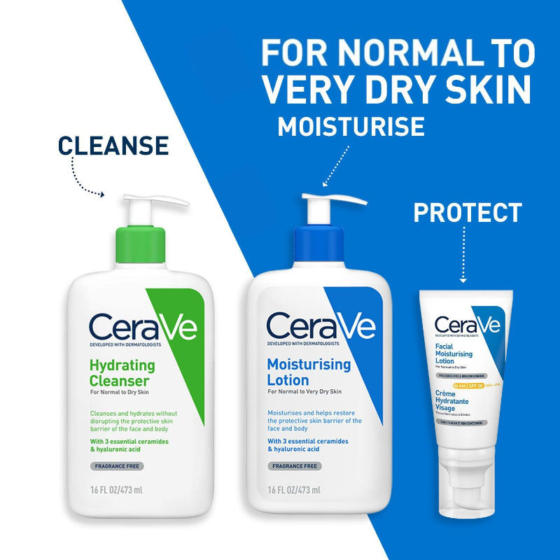 CeraVe Moisturizing Body Lotion For Dry To Very Dry Skin With Ceramides, Dermatologist Recommended, 473ml Buy at Indicrest Image 5