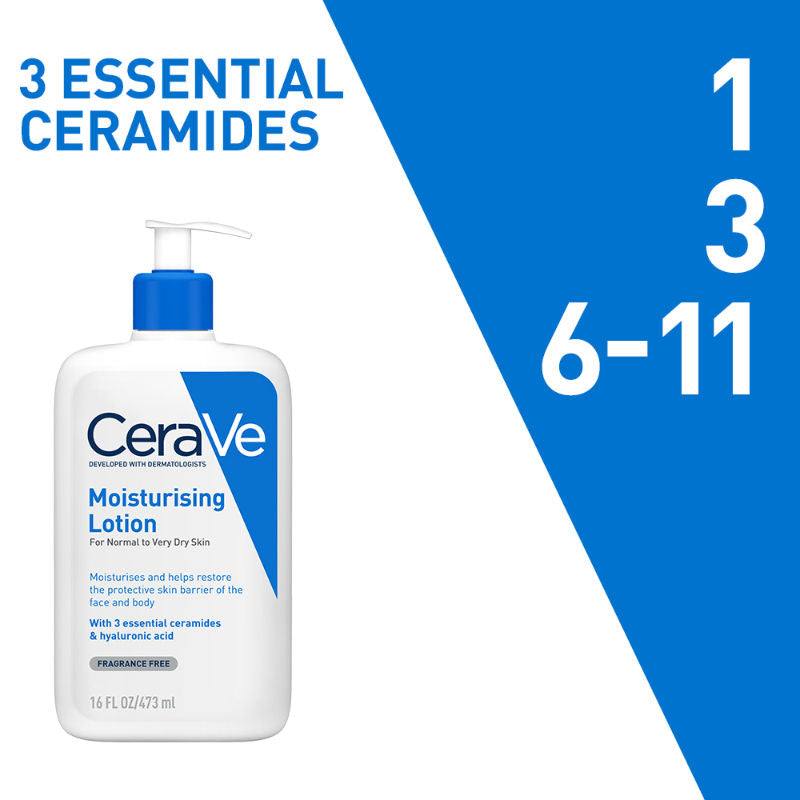 CeraVe Moisturizing Body Lotion For Dry To Very Dry Skin With Ceramides, Dermatologist Recommended, 473ml Buy at Indicrest Image 7