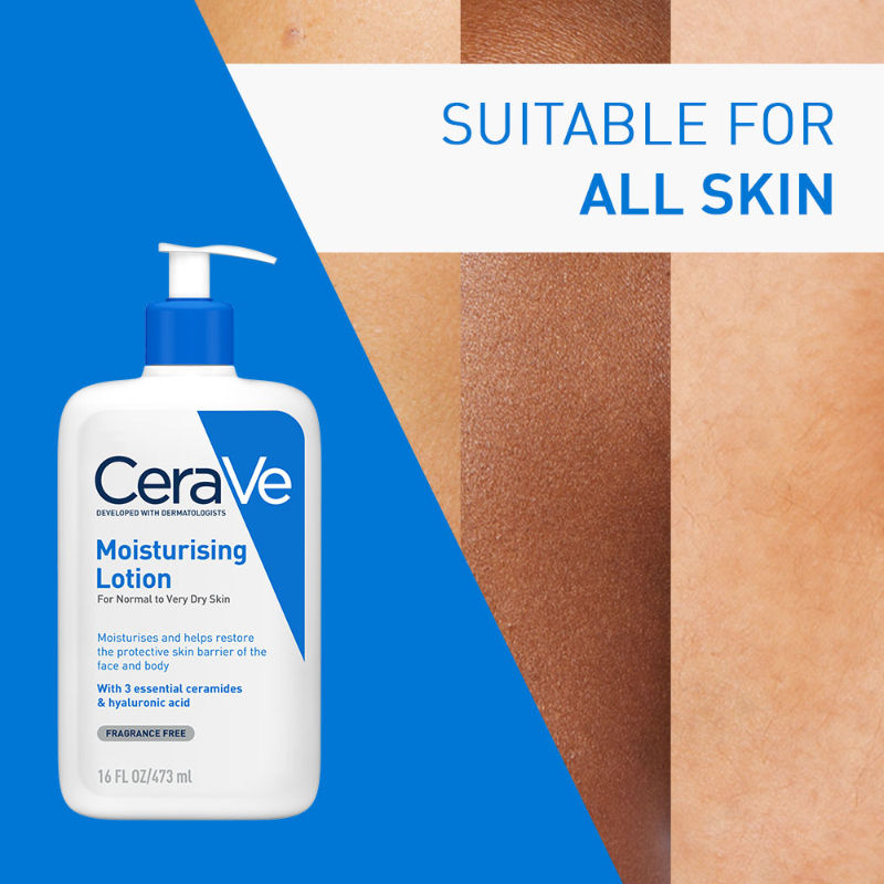CeraVe Moisturizing Body Lotion For Dry To Very Dry Skin With Ceramides, Dermatologist Recommended, 473ml Buy at Indicrest Image 9