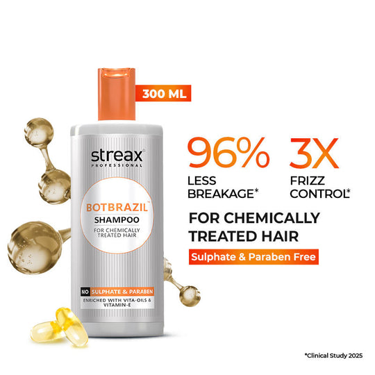 Streax Professional Botbrazil Paraben-Free Shampoo, 300ml Buy at Indicrest