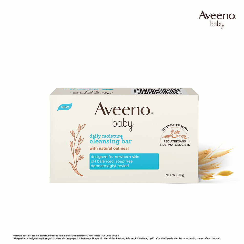 Aveeno Baby DM Cleansing Bar, 75g